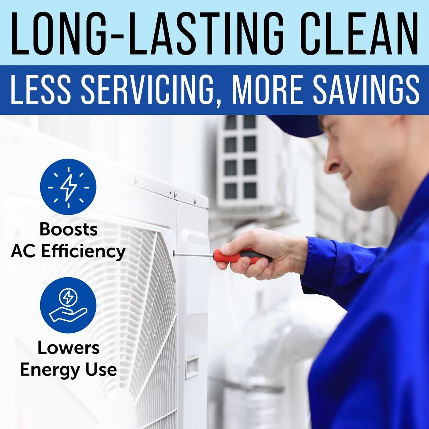 Maplefield Concentrated AC Coil Cleaner - Deep Condenser Coil Cleaning - High-Yield AC Cleaner Concentrate - No-Rinse Formula & Air Conditioner