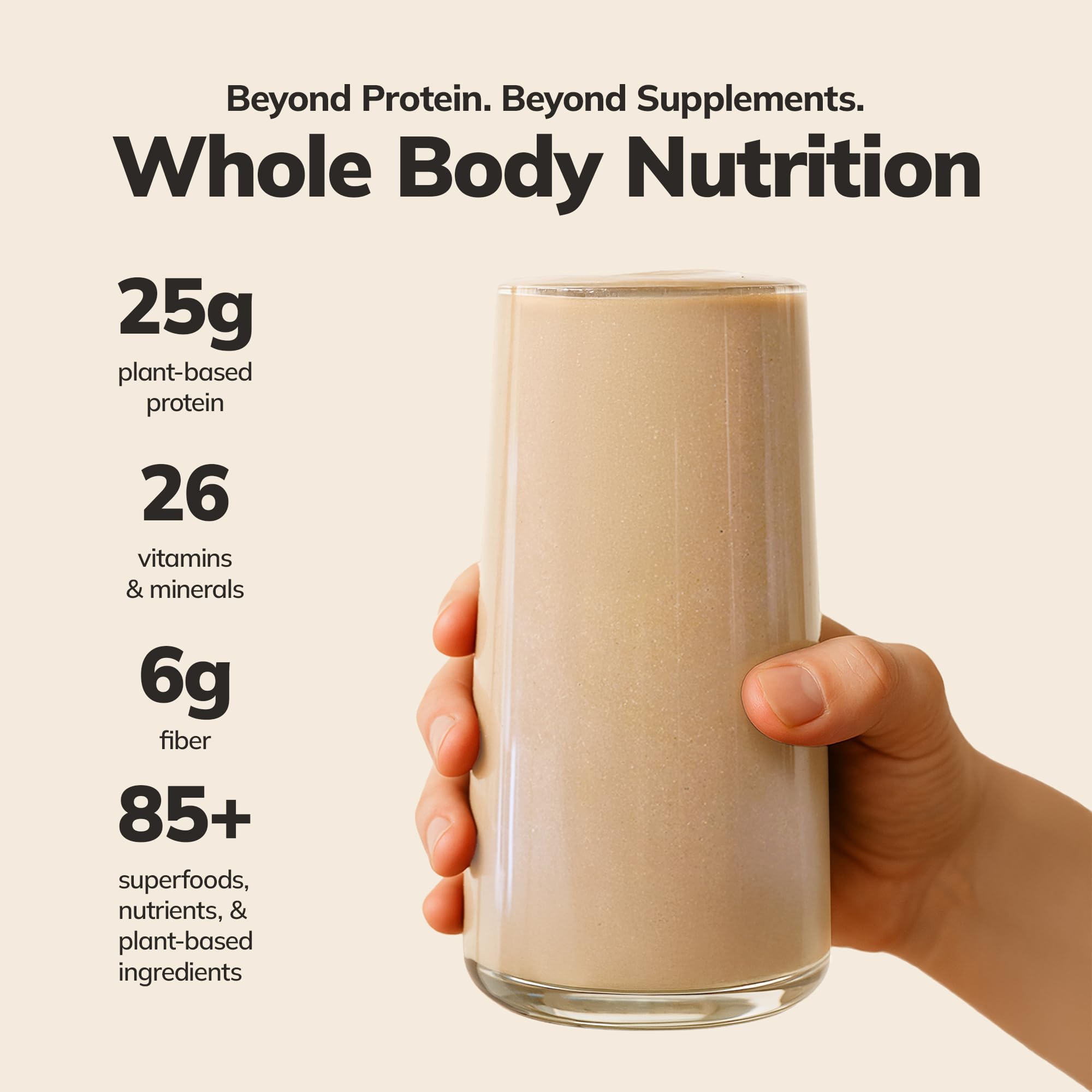 Ka’Chava Whole Body Meal Shake Vanilla - Vegan Protein Powder with 85+ Superfoods & Greens - Plant-Based Meal Replacement with Probiotics & Digestive