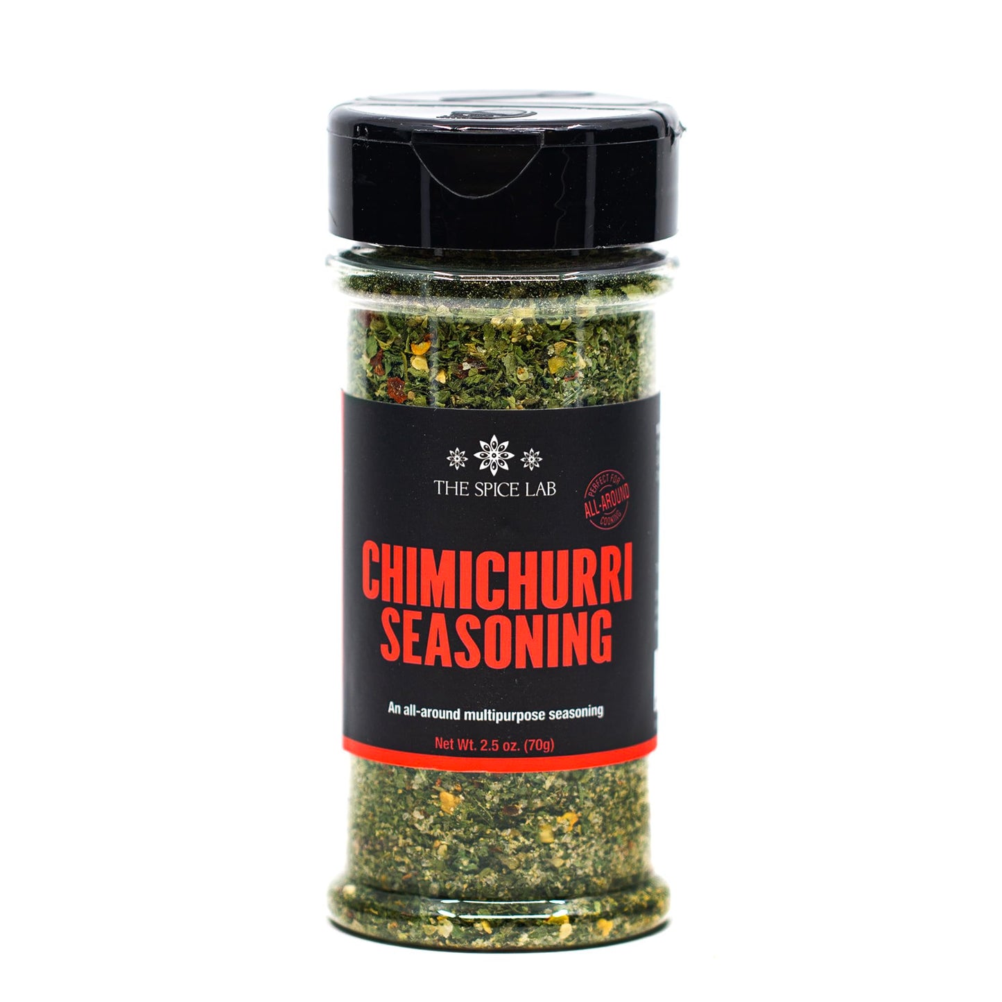 The Spice Lab Chimichurri Seasoning - Kosher and Gluten Free Dry Blend for Chimichurri Sauce, Steak Marinade & Chicken Seasoning - 2.5 oz Shaker
