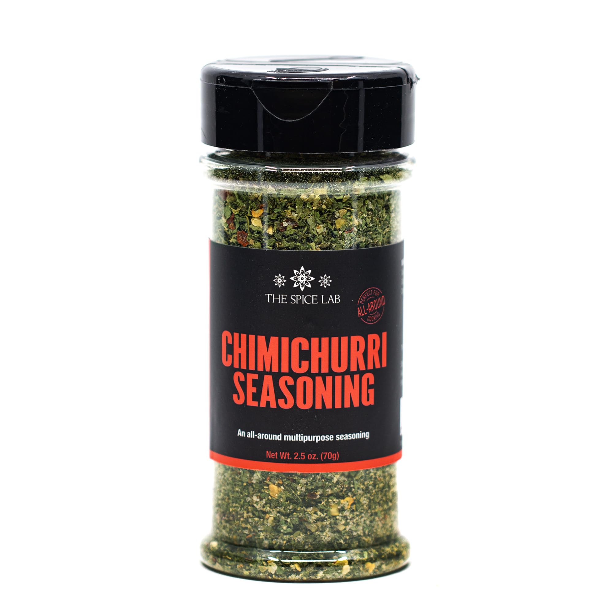 The Spice Lab Chimichurri Seasoning - Kosher and Gluten Free Dry Blend for Chimichurri Sauce, Steak Marinade & Chicken Seasoning - 2.5 oz Shaker