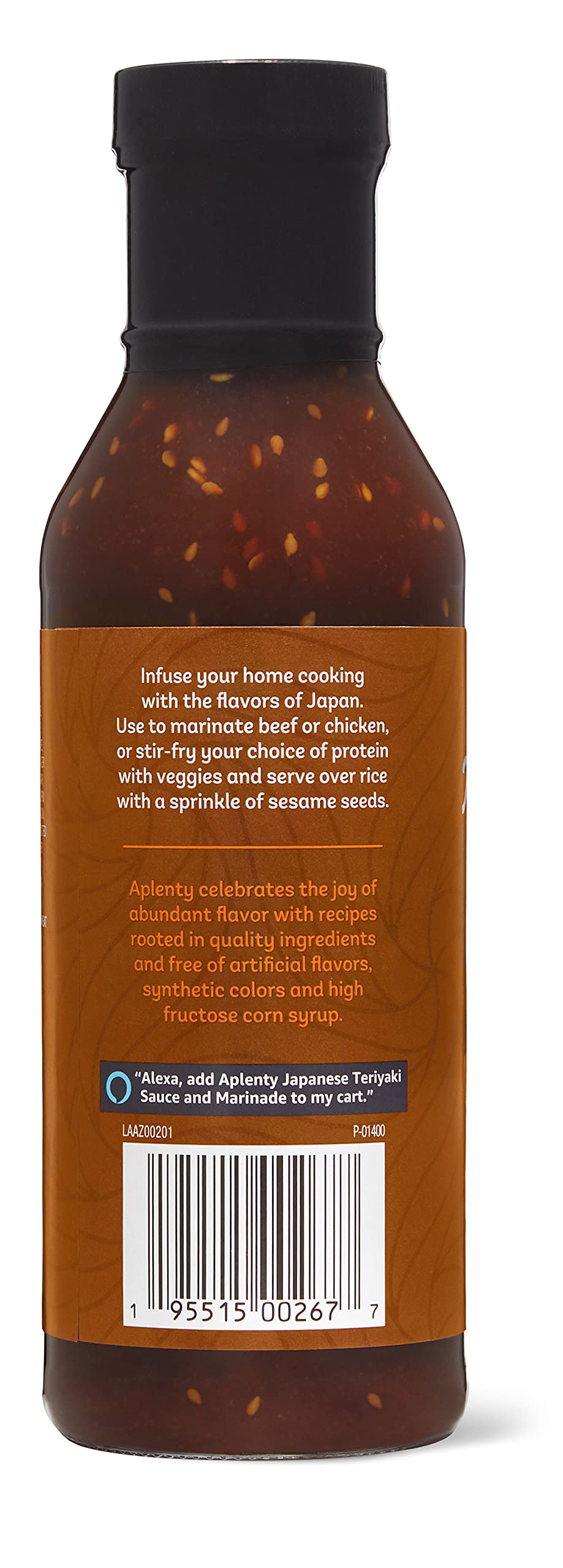 Amazon Brand - Aplenty, Japanese Teriyaki Sauce & Marinade, 14.5 oz
