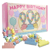 Happy Birthday Candy Bracelets, Individually Wrapped Bulk Party Favors, 24 Pieces Inside, 10.16 Ounces