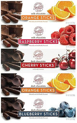 Sweet's Candy Chocolate Variety Pack- Milk Chocolate Orange, Milk Chocolate Raspberry, Dark Chocolate Cherry, Dark Chocolate Orange, Dark Chocolate