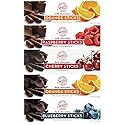 Sweet's Candy Chocolate Variety Pack- Milk Chocolate Orange, Milk Chocolate Raspberry, Dark Chocolate Cherry, Dark Chocolate Orange, Dark Chocolate