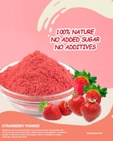 TUOTAI Freeze Dried Strawberry Powder, 4 Ounces, Strawberry Powder for Smoothie, Cake, Drinks and Baking Food