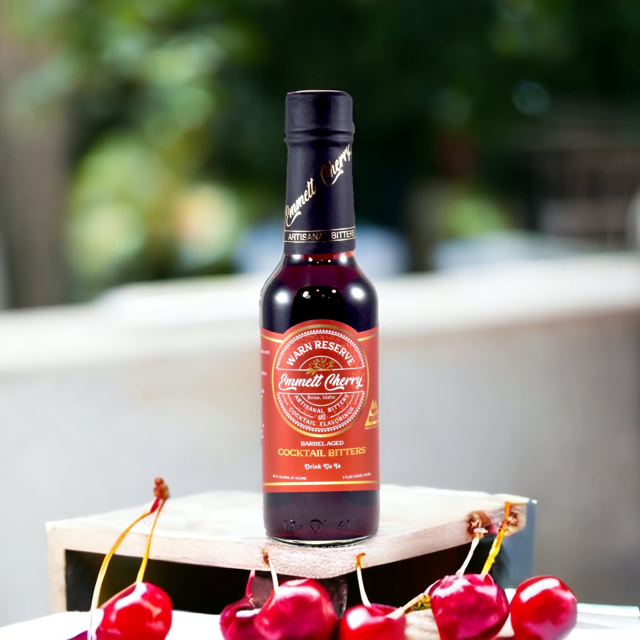 Warn Reserve Cocktail Bitters, Barrel-aged Emmett Cherry, 5 ounce (Pack of 2)