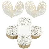 UPKOCH 50pcs Hollow Chocolate Packaging Wrappers Decorative Design for Candy and for Weddings Parties and Special Occasions Reflective