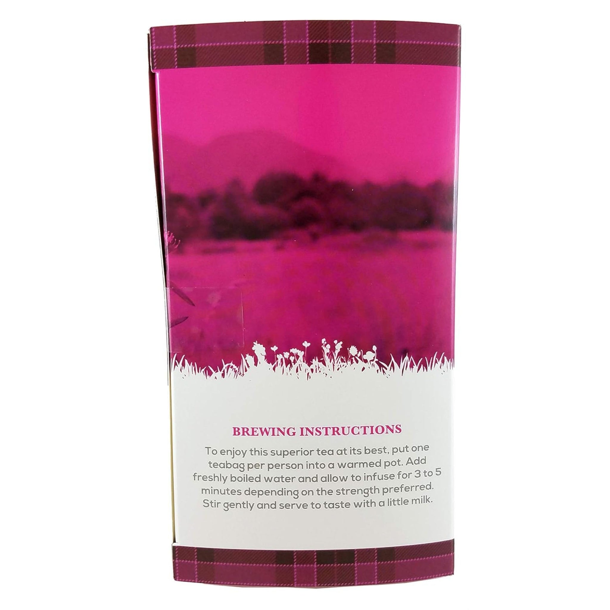 Edinburgh Tea & Coffee Envelope Tea Bags, Scottish Thistle Infused Black Tea 25 Count (Pack of 1)