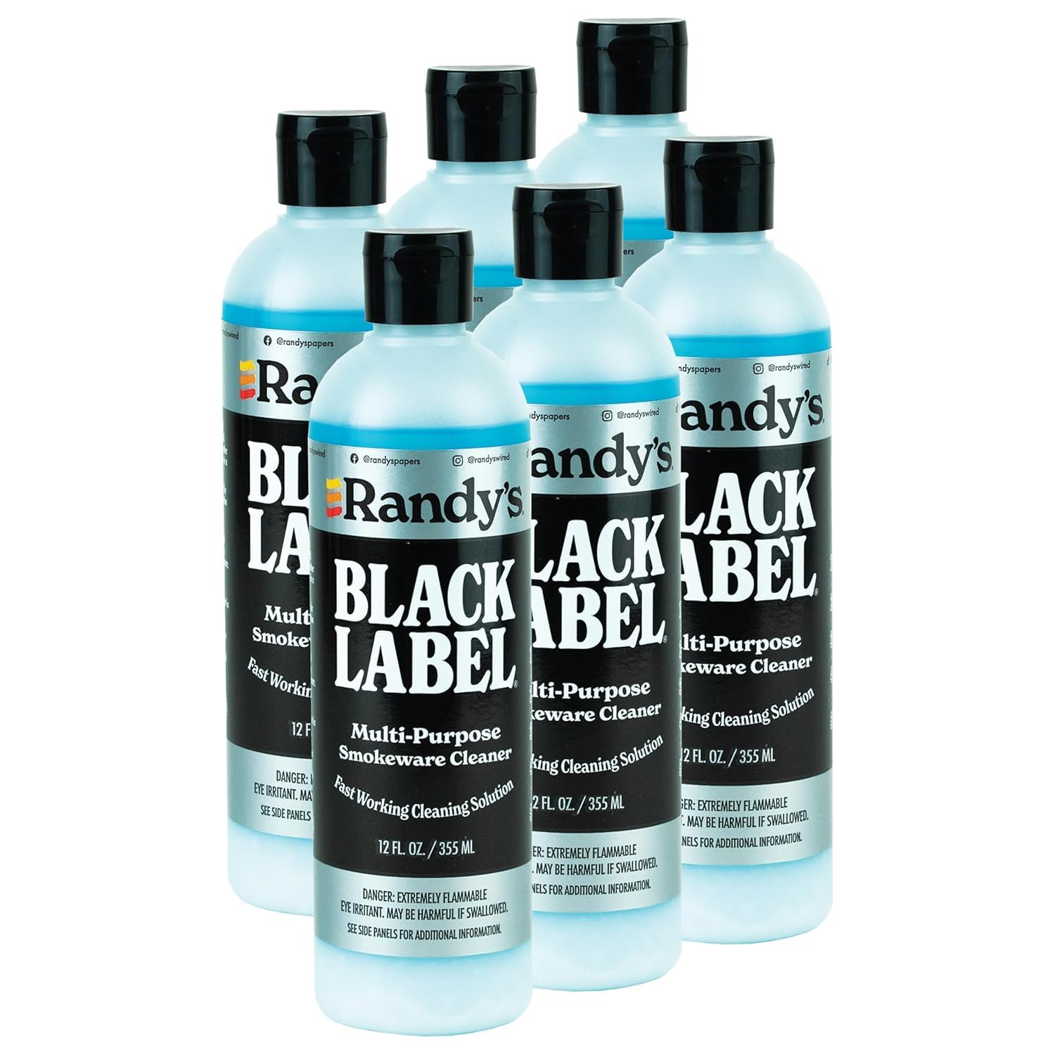 Randy's Black Label Cleaner - (12 fl oz) - Best Multipurpose Surface Cleaning Solution for Glass Tops, Metal and Ceramic Surfaces - Glass Top Cleaner