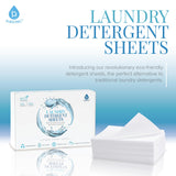 Pursonic Eco Laundry Detergent Sheets - 30 Sheet (60 Loads) Natural Zero Plastic Laundry Sheets with Powerful Cleaning Power - Travel Essentials