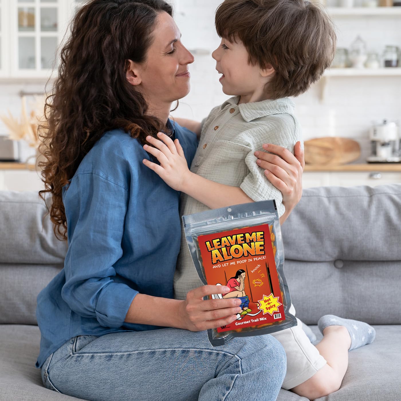 Leave Me Alone Gourmet Spicy Trail Mix for Mom Gifts from Kids Poop in Peace Gag Gift Unique Funny Mothers Day Crunchy Snack Basket Ideas