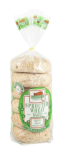 Alvarado Street Bakery Organic Sprouted Wheat Original Bagel, 20 Ounce -- 6 per case.