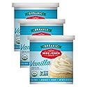 Miss Jones Baking Organic Buttercream Frosting, Perfect for Icing and Decorating, Vegan-Friendly: Vanilla (Pack of 3)