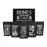 Bones Coffee Company NEW Favorite Flavors Sample Pack, Assorted Flavored Coffee Medium Roast Arabica Beans Specialty Coffee Gifts, Auto Drip