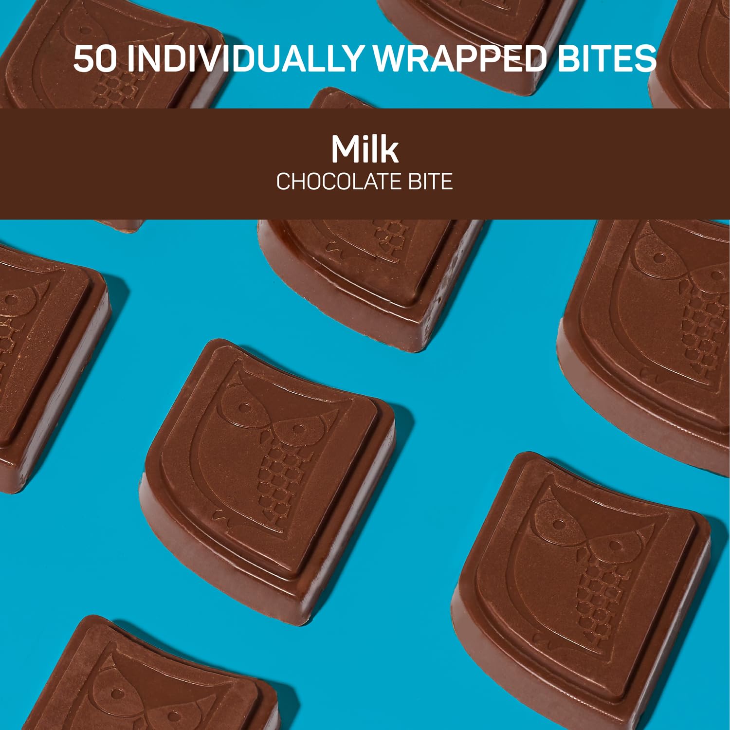 AWAKE - Caffeinated Chocolate Bites - Milk Chocolate, 50 Bites - 50mg Caffeine - Individually Wrapped Energy Bites - Coffee Alternative - Fairtrade