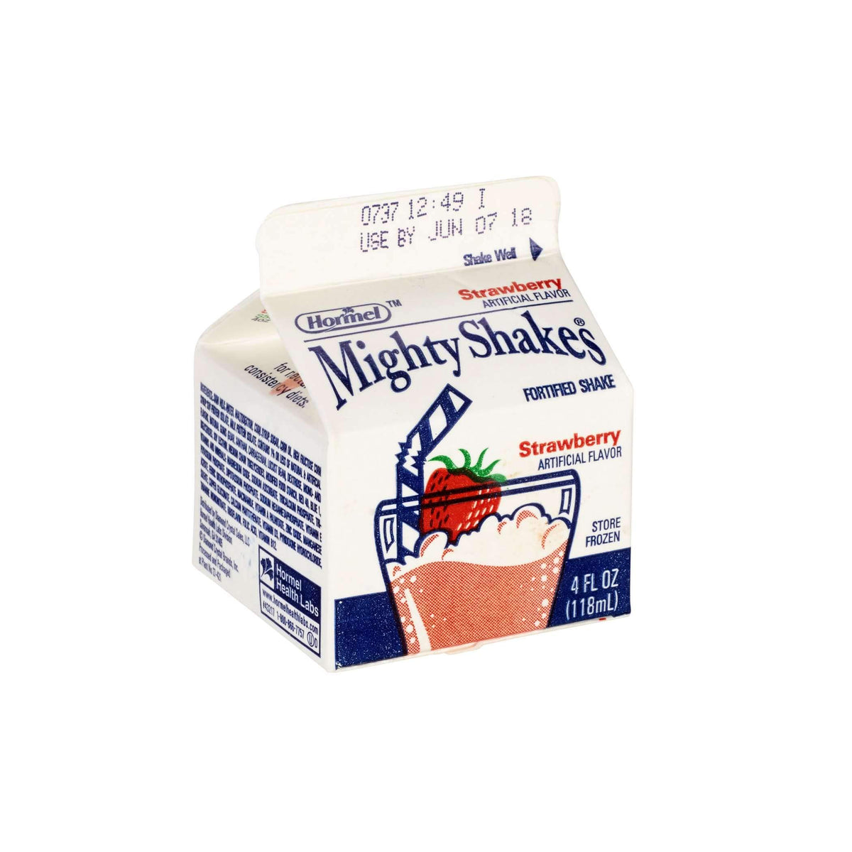 MightyShakes Strawberry Shake Beverage, 4 Ounce -- 75 per case.