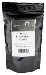 Elmwood Inn Fine Teas, Wild Strawberry Green Tea, 16-Ounce Pounches