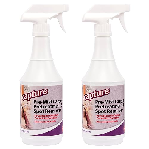 Capture Pre-Mist Soil Release for Carpet Dry Cleaner - Carpet Cleaning Pre Spray - Loosen Juice, Coffee & Wine Spill and Tough Rug Stains Eliminator