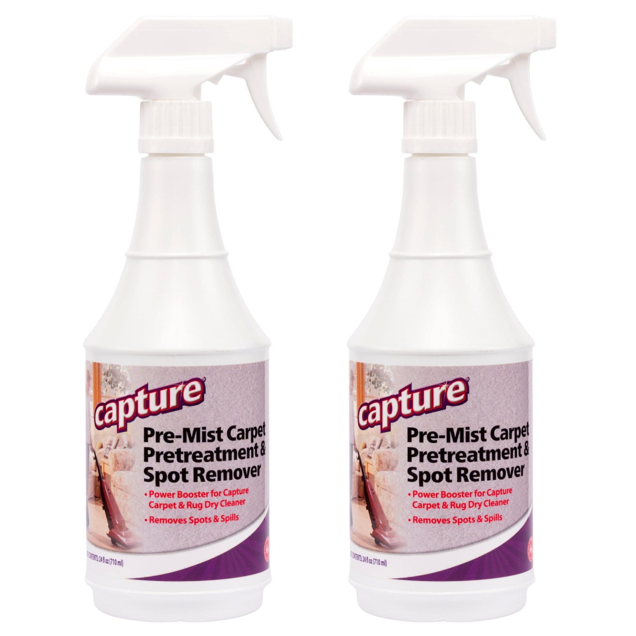 Capture Pre-Mist Soil Release for Carpet Dry Cleaner - Carpet Cleaning Pre Spray - Loosen Juice, Coffee & Wine Spill and Tough Rug Stains Eliminator