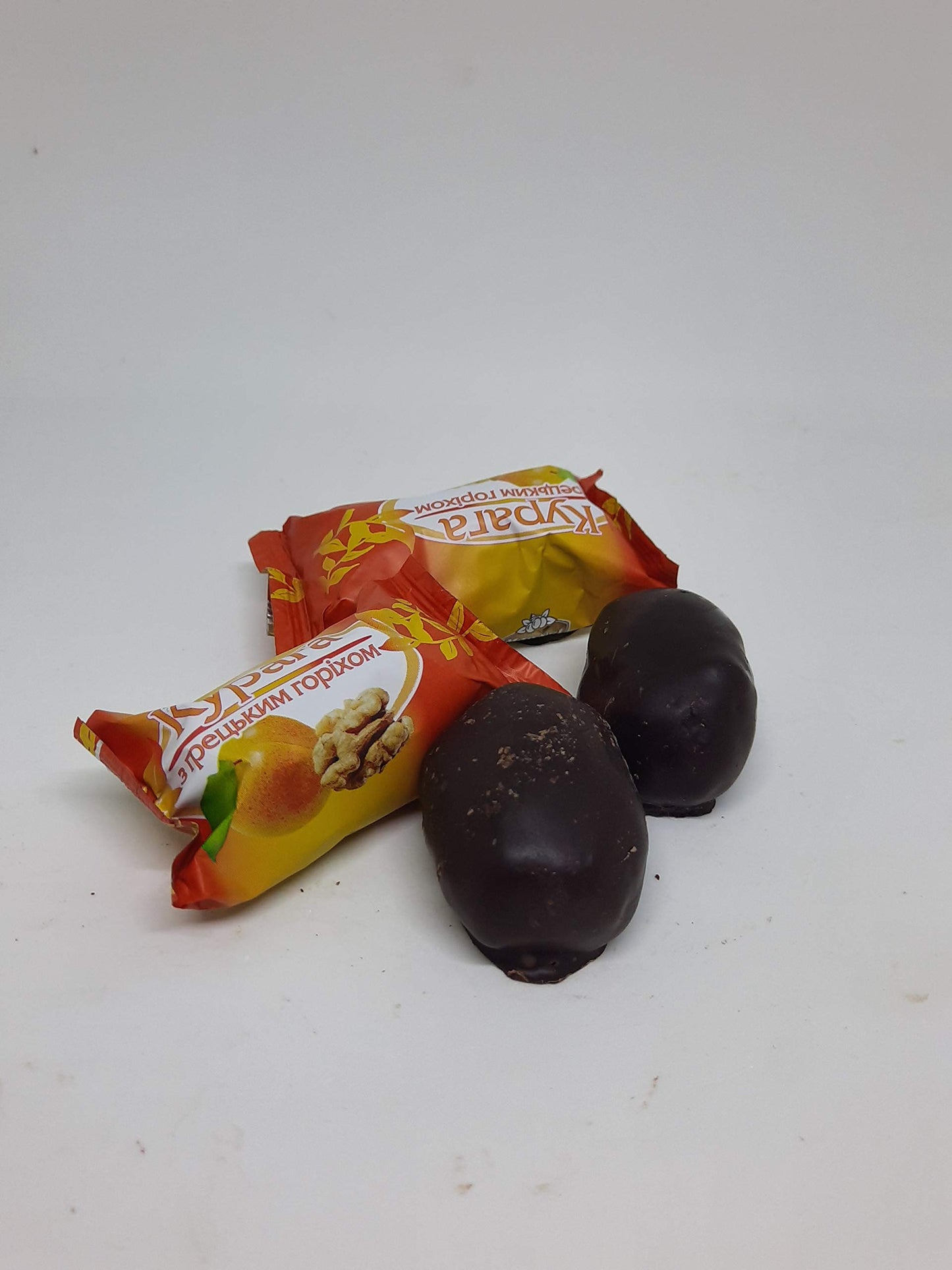 Candied Glazed Dried Apricots With Walnut in Dark Chocolate 4.4 LB / 2 kg