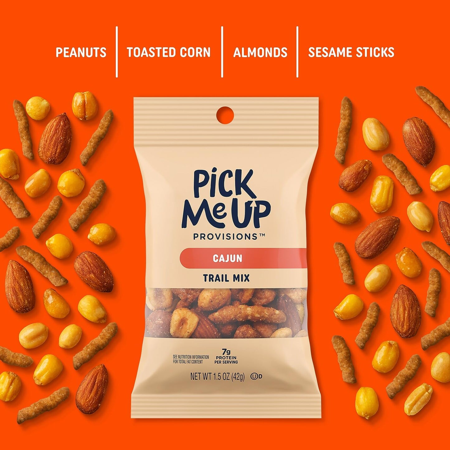 Pick Me Up Cajun Trail Mix, 48 Bags/Box (PM63389)