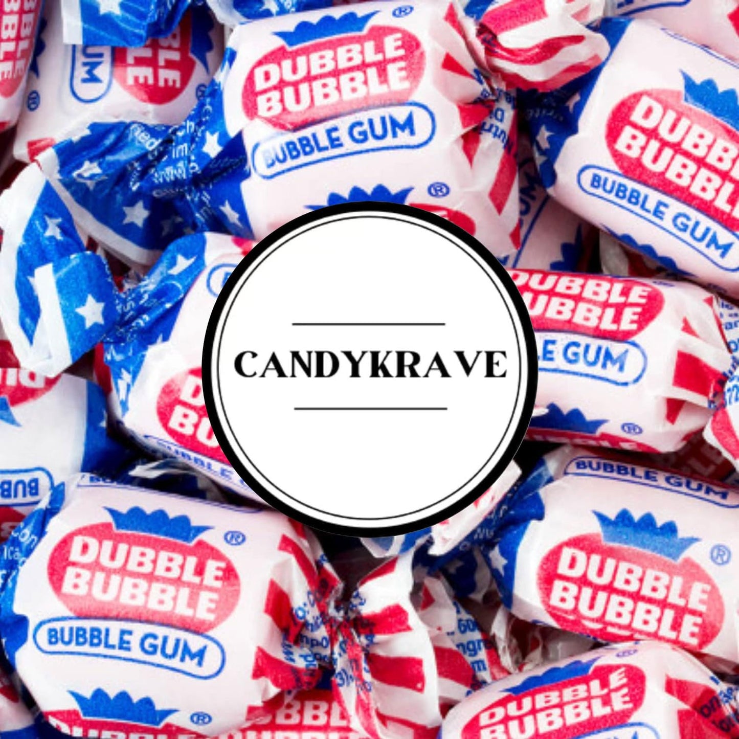 Double Bubble Gum - Original Flavor - Independence Day Edition - Sweet & Chewy - Patriotic USA Flag Themed Fruity Bubble Gum for 4th of July, BBQ