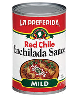 La Preferida Red Enchilada Sauce, Mild (Authentic Mexican Sauce for Enchiladas, Burritos, Tacos & Classic Mexican Meals) - No MSG or Artificial