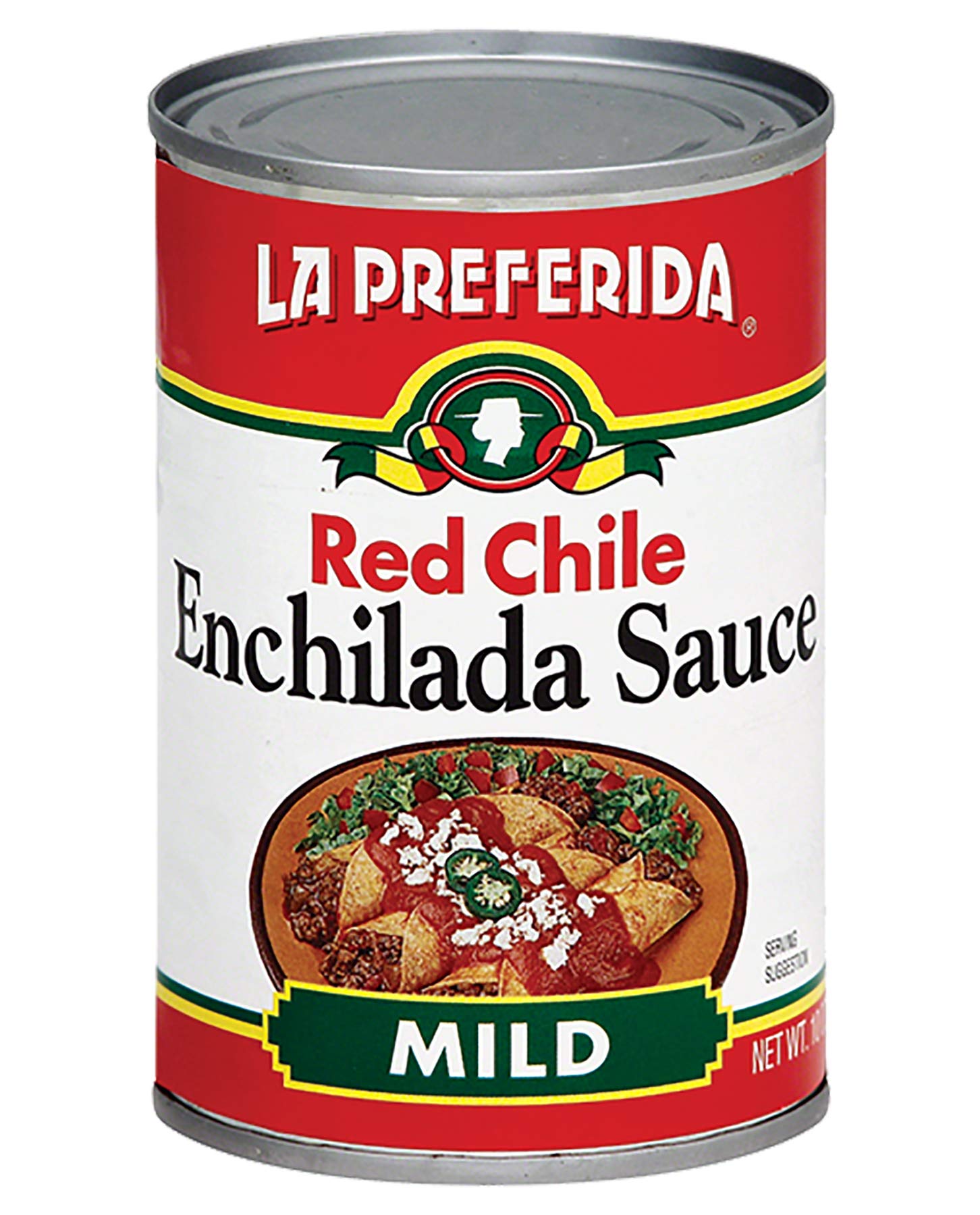 La Preferida Red Enchilada Sauce, Mild (Authentic Mexican Sauce for Enchiladas, Burritos, Tacos & Classic Mexican Meals) - No MSG or Artificial