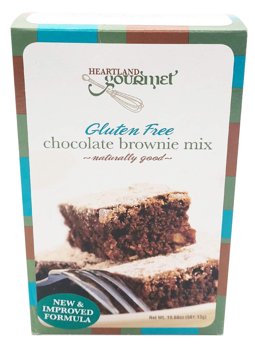 Heartland Gourmet Gluten Free Chocolate Brownie Mix - Chewy and Moist - Certified Gluten Free - All Purpose - Safe for Celiac Diet - Made in Nebraska - Pack of 1