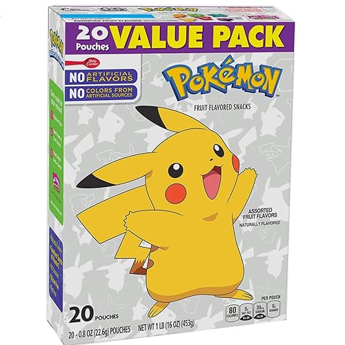Betty Crocker Nintendo Pokémon, Fruit Snacks, 20 ct, 16 oz
