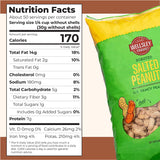 Wellsley Farms Salted Roasted Peanuts In Shell, USA Grown Whole, Non-GMO, Gluten-Free, Vegan, Cholesterol-Free, Shell-Cracking Snack for Game Day, BBQ
