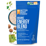 BetterBody Foods Organic Energy Blend, Plant-Based Protein Blend made with Naturally Energizing Green Coffee Extract and Maca, Gluten-free, Non-GMO