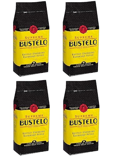 Supreme By Bustelo Whole Bean Espresso Style Coffee, 32 Ounces, 4 Pack