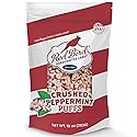 Red Bird Crushed Peppermint Puffs, No High-Fructose Corn Syrup, Soft Crushed Peppermint Candy Topping for Baking, Ice Cream & Drinks, 10 oz Bag