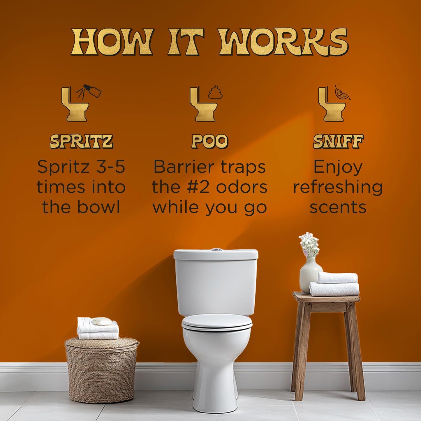 Poo~Pourri Maple Pumpkin 2oz Before-You-Go Toilet Spray - Instantly Trap Bathroom Odor - Plant Based Ingredients & Essential Oils - No synthetic