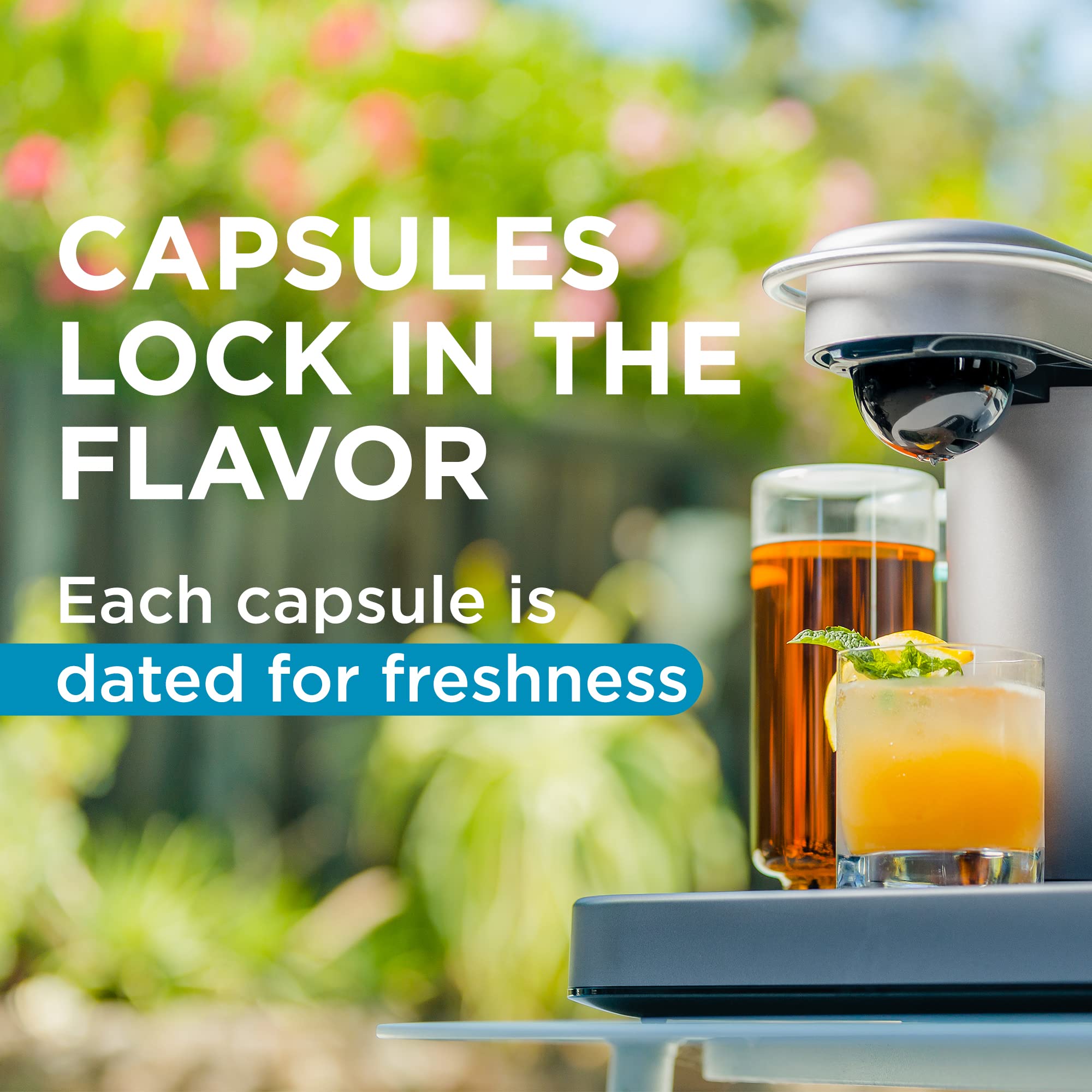Bartesian 16-Pack Old Fashioned Mixer Capsules for Cocktail Machine - Home Bar Mixology Cocktails Mix Pod Capsule Set To Use With the Bartesian