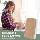 Isshah Plant-Based Kitchen Sponges - Natural, Eco-Friendly, Biodegradable Sisal Hemp Sponges for Dishes, Cleaning Sponge for Kitchen, Bathroom