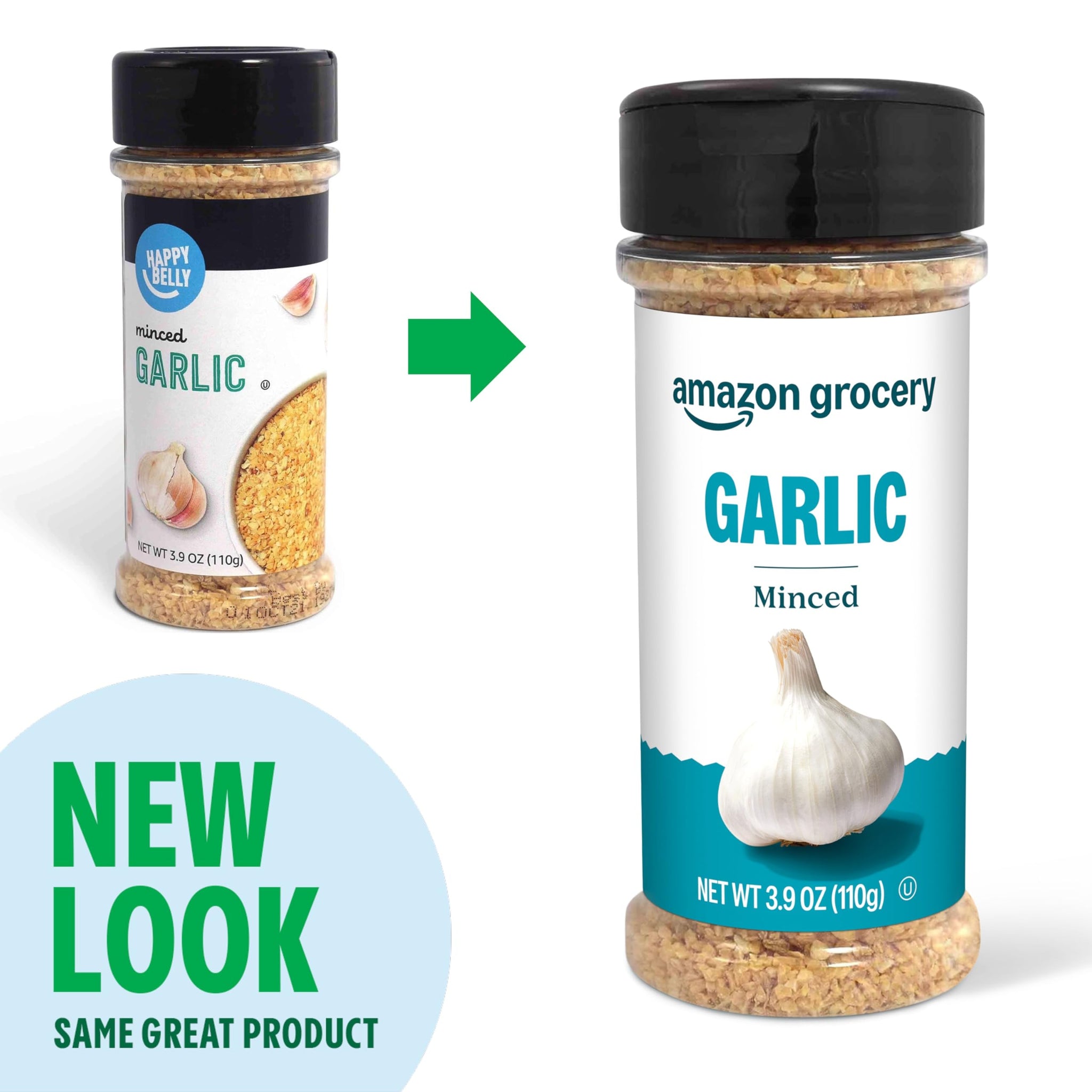 Amazon Grocery, Minced Garlic, 3.9 Oz