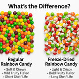EShopX Freeze Dried Candy - 1 pound Bag Premium Freeze-Dried Crunchy Candy with Bursting Fruity Taste (16 oz, Original Rainbow) - Perfect for Gifting