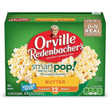 Orville Redenbacher’s Microwave Popcorn SmartPop! Value Size, Butter Flavor, 4g Fiber Per Serving, 2.69 oz., 12-Count