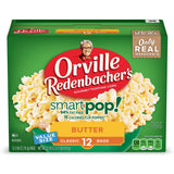 Orville Redenbacher’s Microwave Popcorn SmartPop! Value Size, Butter Flavor, 4g Fiber Per Serving, 2.69 oz., 12-Count
