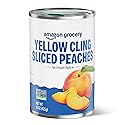 Amazon Grocery, Yellow Cling Sliced Peaches, 15 Oz