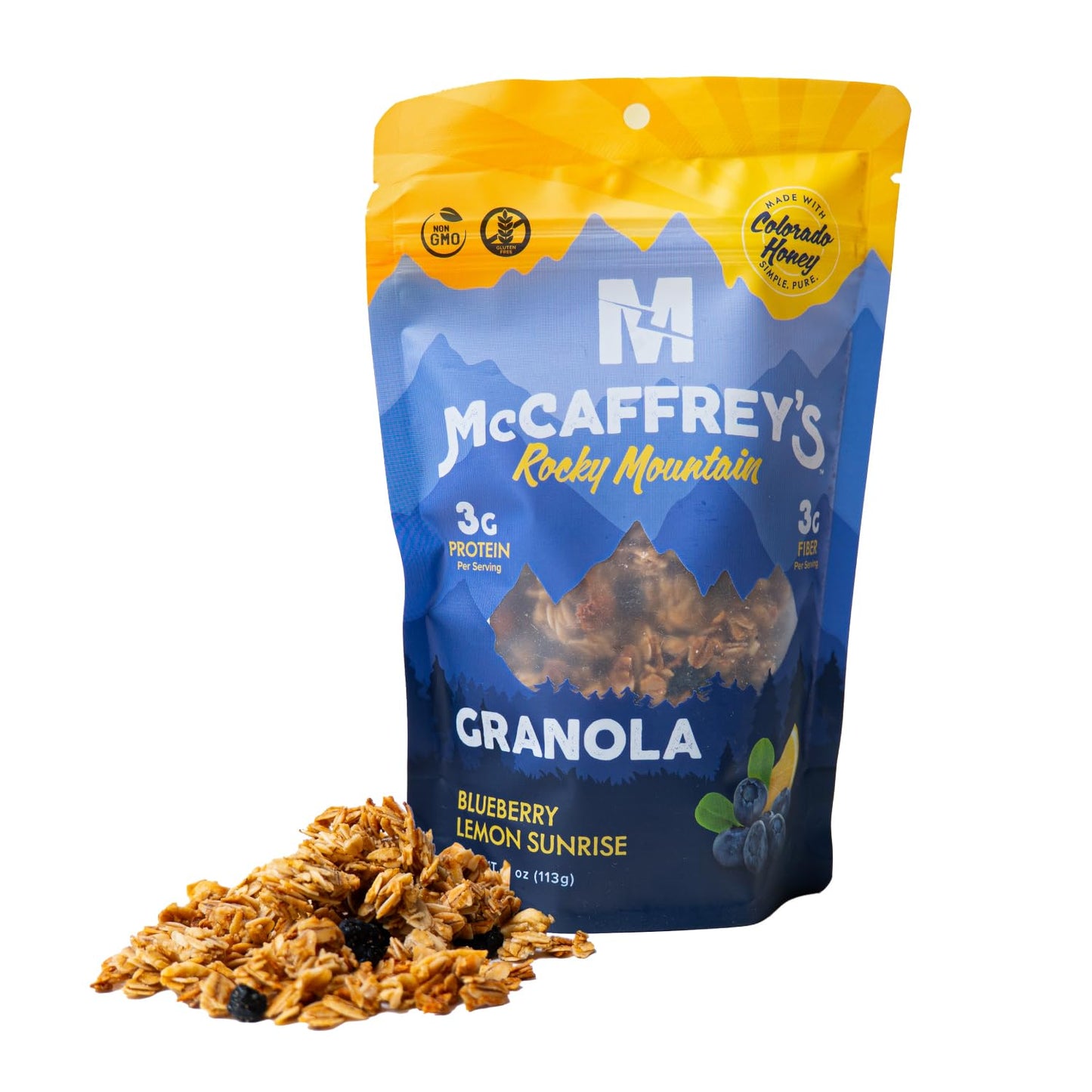 McCaffrey Blueberry Lemon Sunrise Granola, Organic Granola Cereal, 4oz
