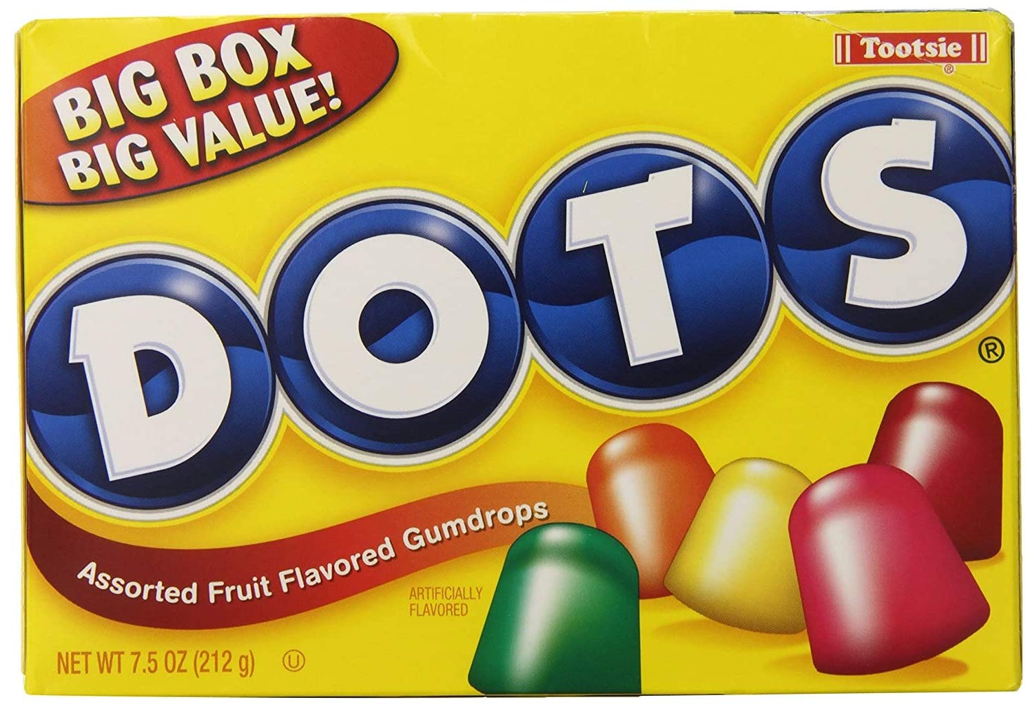 Dots Original Candy Gumdrops, Original Assorted and Tropical Assorted, 7.5 Ounce Theater Box (Pack of 2) - with Two MYD Lollipops