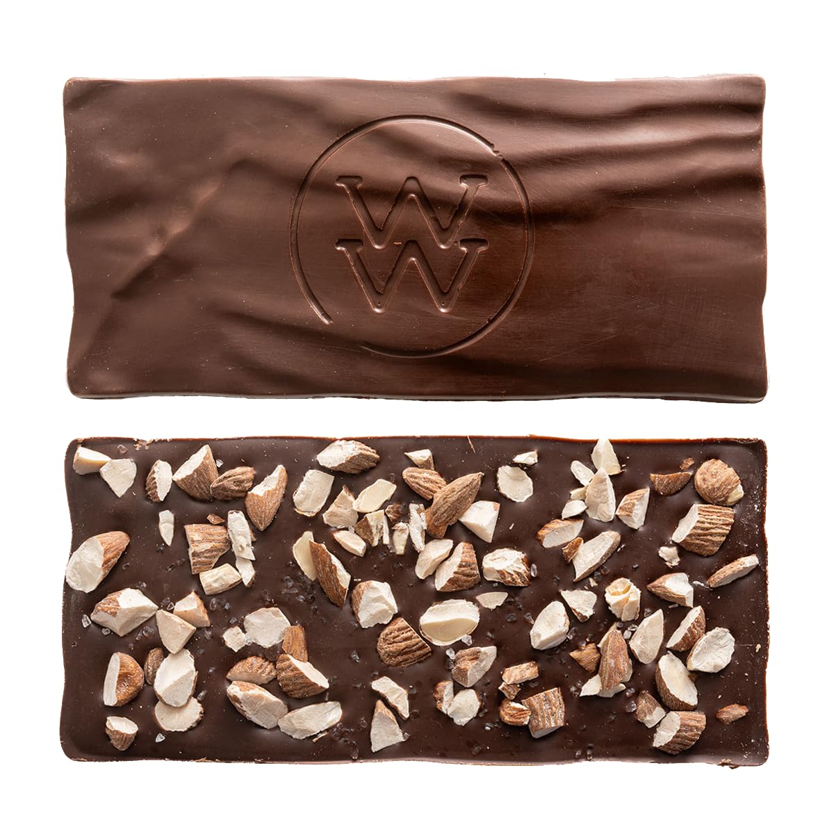 Wild West Chocolate, Most Wanted, 70% Cacao Dark Chocolate with Almonds & Sea Salt, 1 Count, 2.3oz each