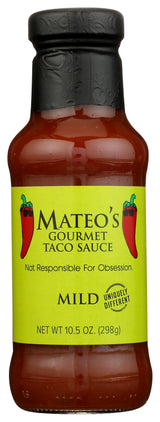 Mateo's Gourmet Taco Sauce Mild 10.5oz