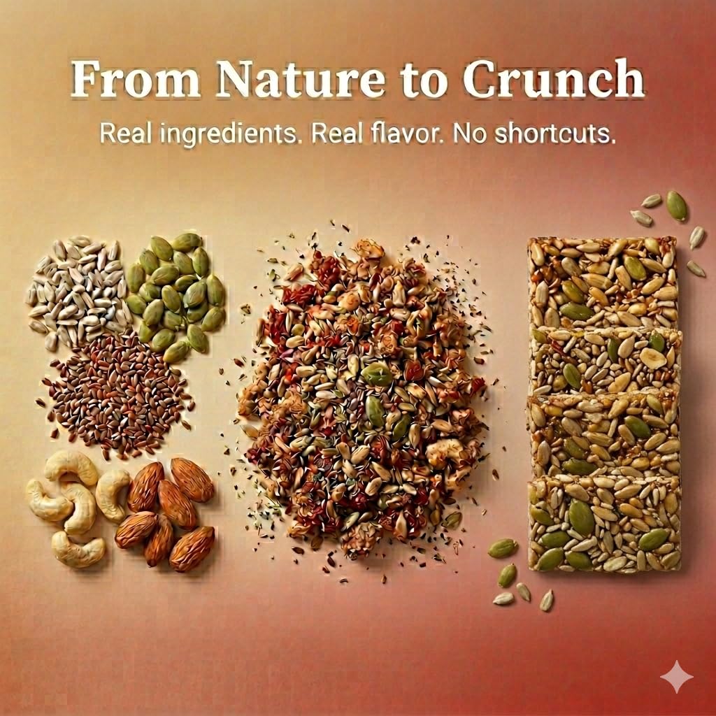 Snacks Solutions Nut & Seed Crackers (3 oz - Pack of 4, Variety)