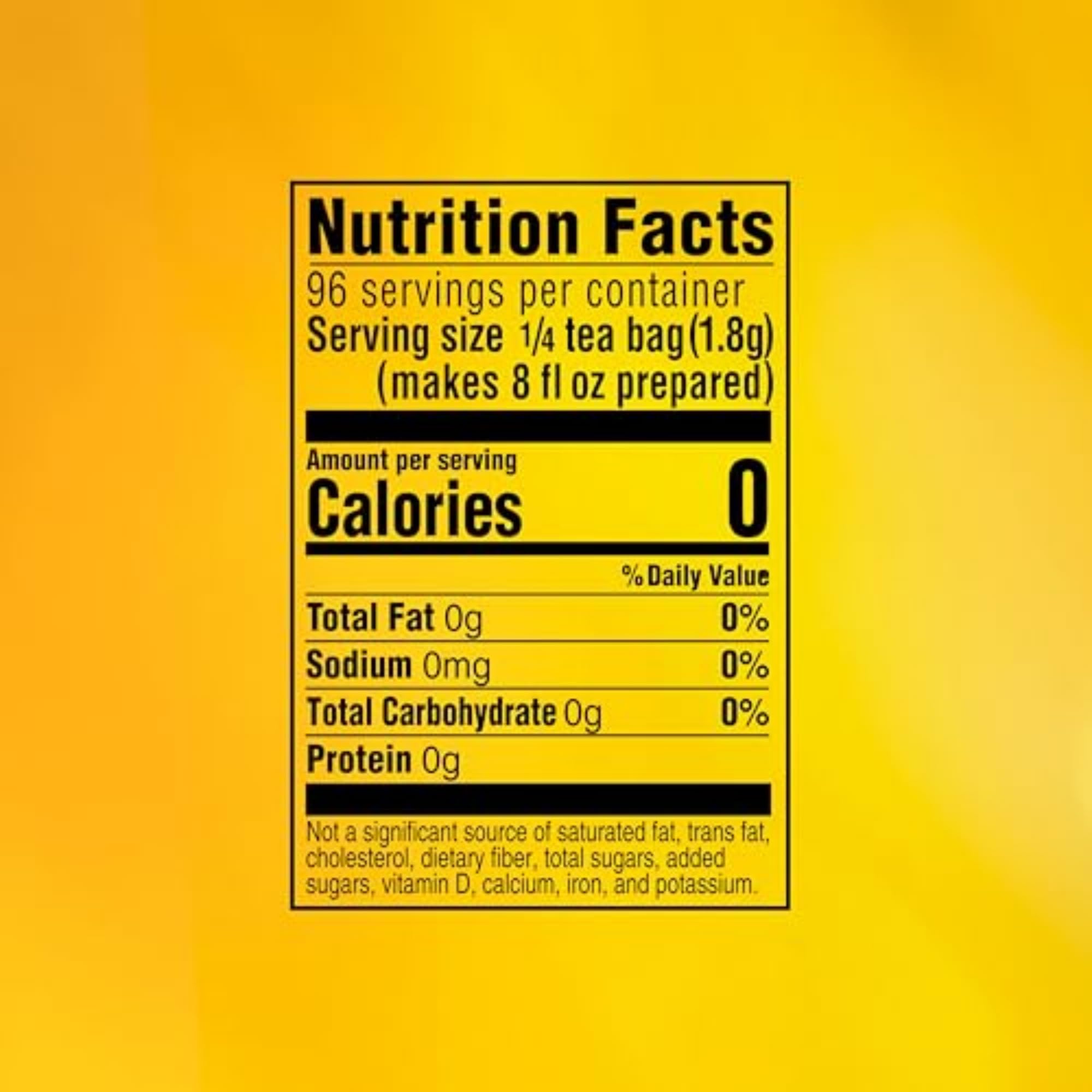 Lipton Decaf Black Iced Tea Bags, Family Size Zero Calories, 24 Total Tea Bags