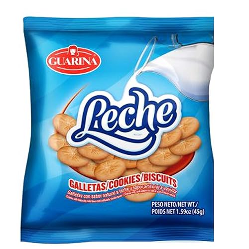 4 Set- Guarina Galletas Dulces Ideal con Leche (Sweet Crackers) Contains: Wheat, Milk and Soy 45g, 1.4 Ounce