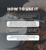 2x Meat Mitch White WHOMP BBQ Sauce 16.6 oz Bundle with Measuring Spoon - Creamy Horseradish-Style Sauce with Cayenne, Lemon, and Brown Sugar Flavor